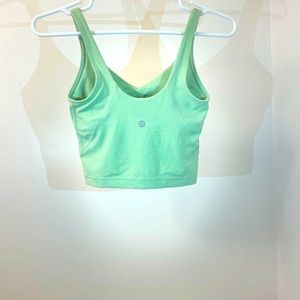 Lululemon creamy mint align tank top work out shirt size 0